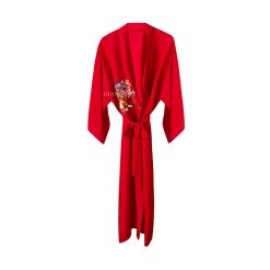 GIANGGIFT’S HAND-EMBROIDERED TIGER-THEMED MULBERRY SILK ROBE